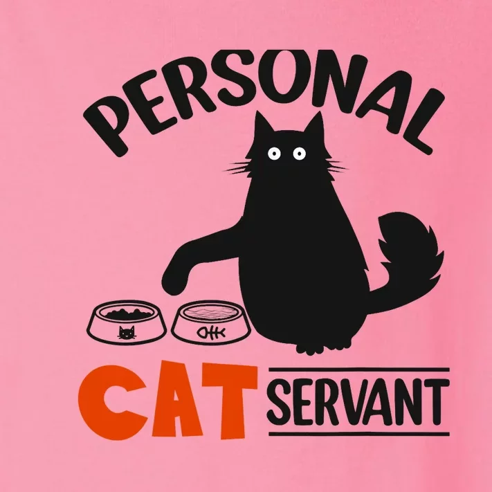 Funny Black Cat Personal Cat Servant Toddler Long Sleeve Shirt