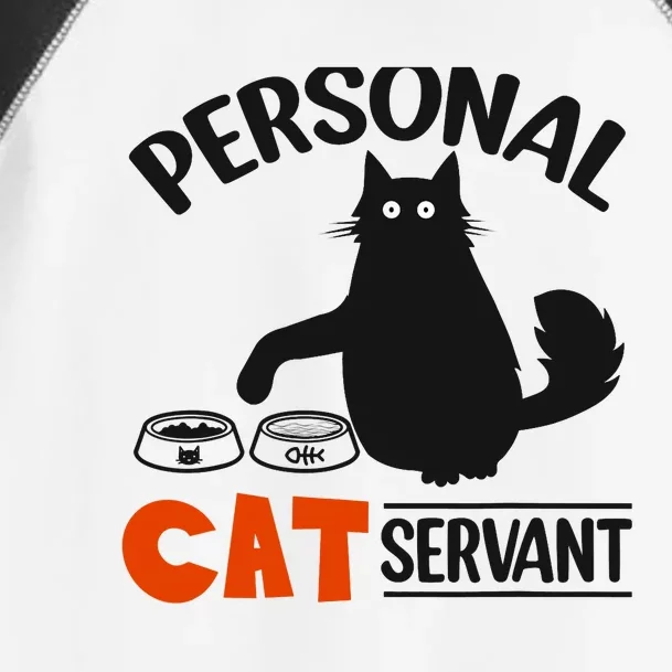 Funny Black Cat Personal Cat Servant Toddler Fine Jersey T-Shirt