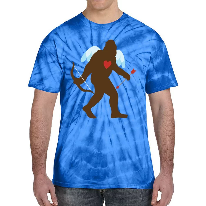 Funny Bigfoot Cupid Meaningful Gift Cute Sasquatch Lover Gift Tee Gift Tie-Dye T-Shirt