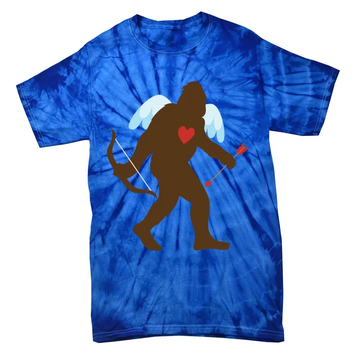 Funny Bigfoot Cupid Meaningful Gift Cute Sasquatch Lover Gift Tee Gift Tie-Dye T-Shirt