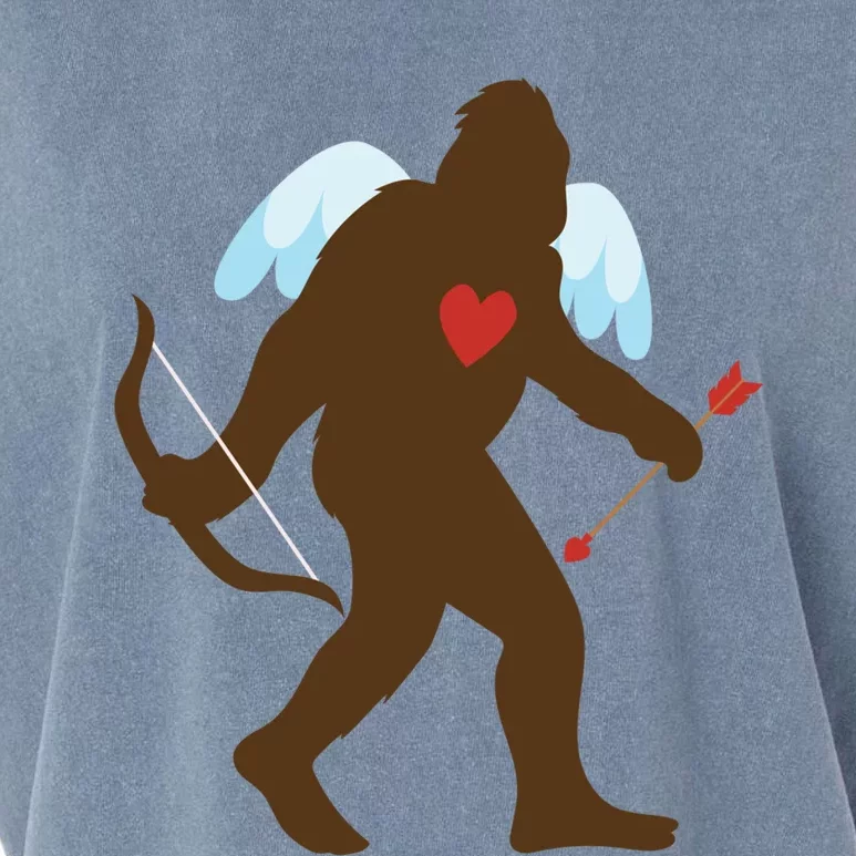 Funny Bigfoot Cupid Meaningful Gift Cute Sasquatch Lover Gift Tee Gift Garment-Dyed Women's Muscle Tee