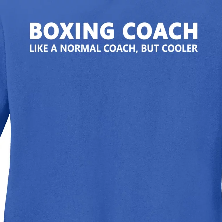 Funny Boxing Coach Definition Boxing Coach Great Gift Ladies Long Sleeve Shirt