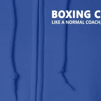 Funny Boxing Coach Definition Boxing Coach Great Gift Full Zip Hoodie