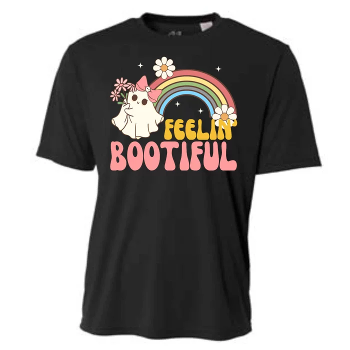 Feeling Bootiful Cute Retro Ghost Halloween Cooling Performance Crew T-Shirt