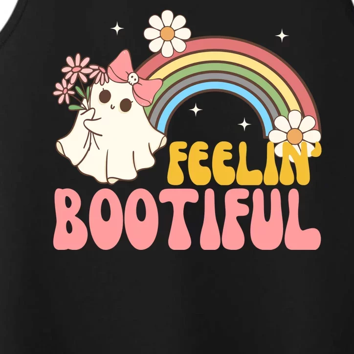 Feeling Bootiful Cute Retro Ghost Halloween Performance Tank