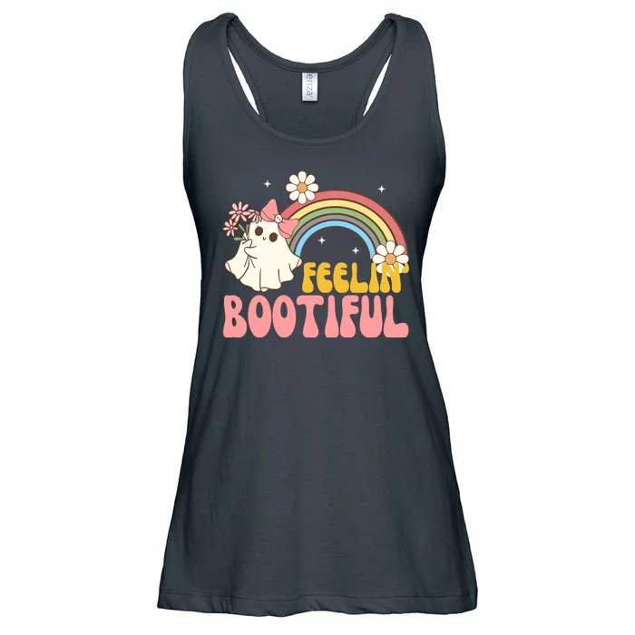 Feeling Bootiful Cute Retro Ghost Halloween Ladies Essential Flowy Tank