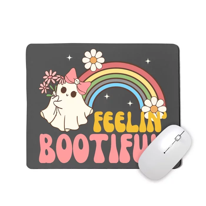 Feeling Bootiful Cute Retro Ghost Halloween Mousepad