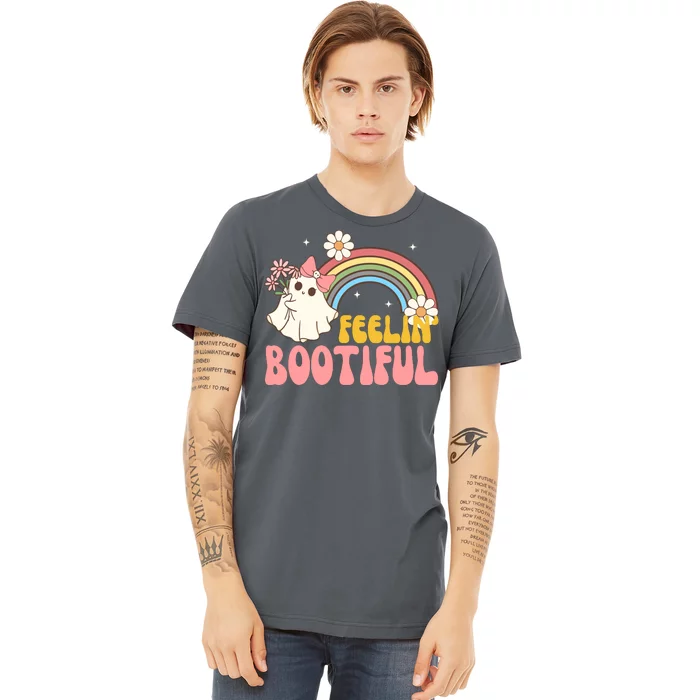 Feeling Bootiful Cute Retro Ghost Halloween Premium T-Shirt