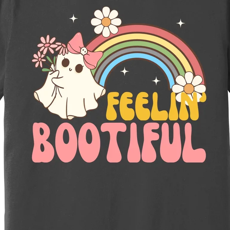 Feeling Bootiful Cute Retro Ghost Halloween Premium T-Shirt