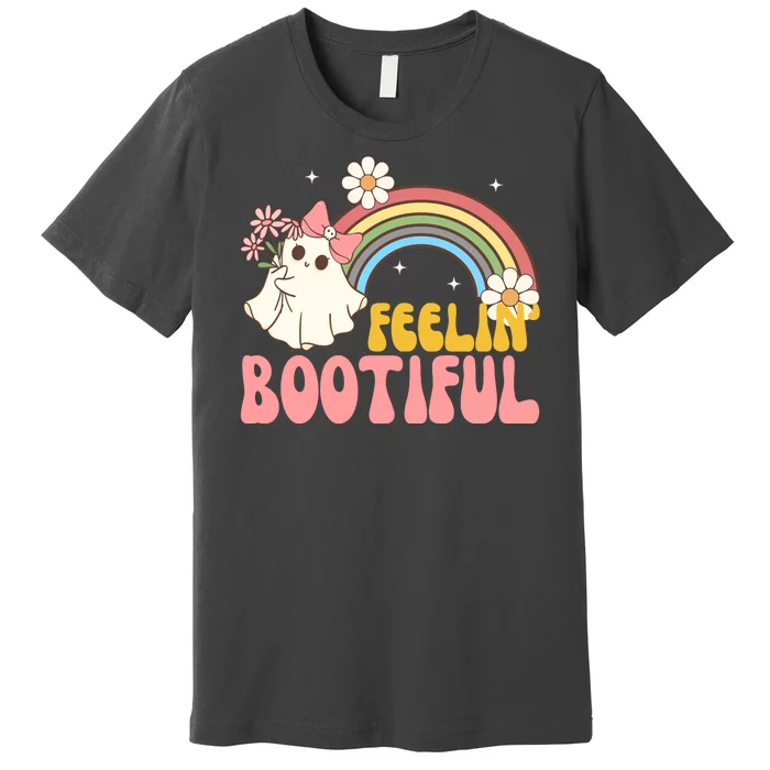 Feeling Bootiful Cute Retro Ghost Halloween Premium T-Shirt