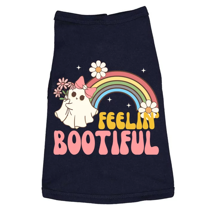 Feeling Bootiful Cute Retro Ghost Halloween Doggie Tank