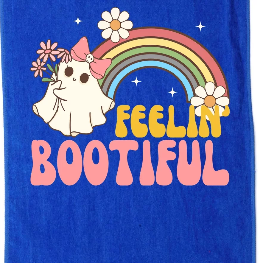 Feeling Bootiful Cute Retro Ghost Halloween Platinum Collection Golf Towel