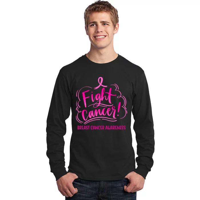 Fight Breast Cancer Awareness Long Sleeve Shirt