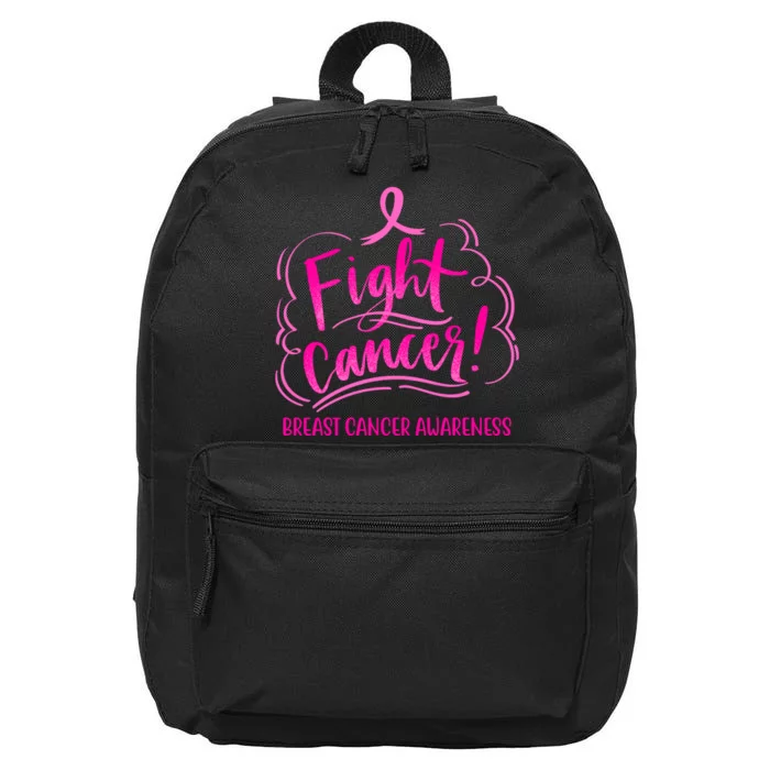 Fight Breast Cancer Awareness 16 in Basic Backpack