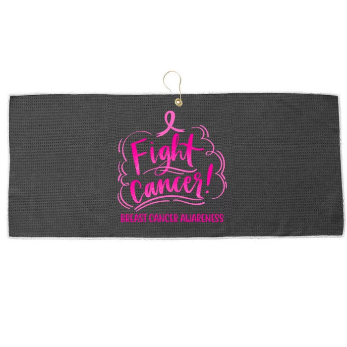 Fight Breast Cancer Awareness Large Microfiber Waffle Golf Towel