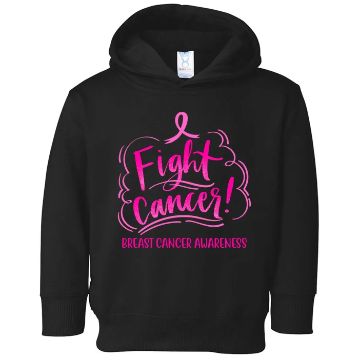 Fight Breast Cancer Awareness Toddler Hoodie