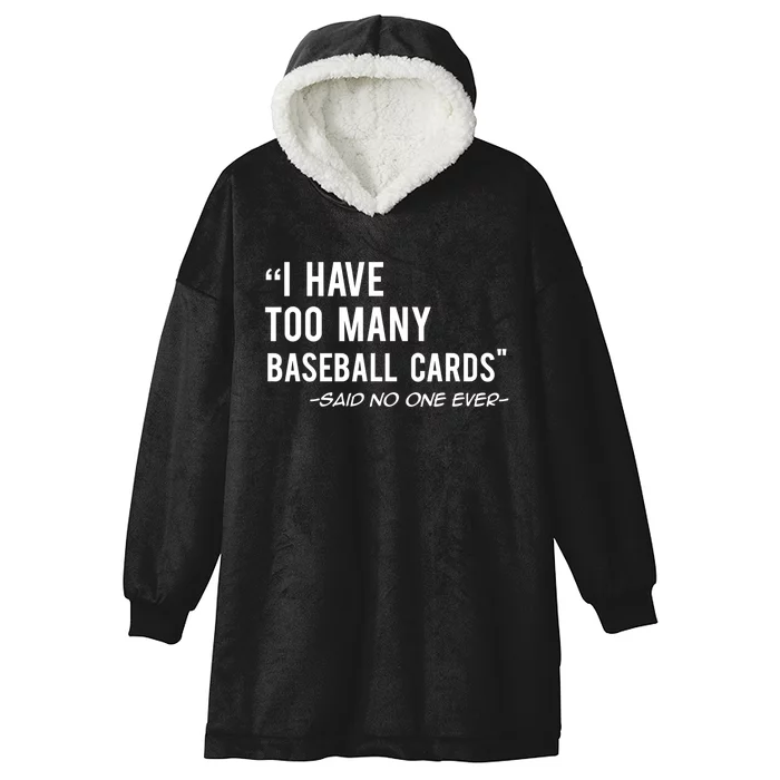 Funny Baseball Cards Collector Gift TShirt TShirt Hooded Wearable Blanket