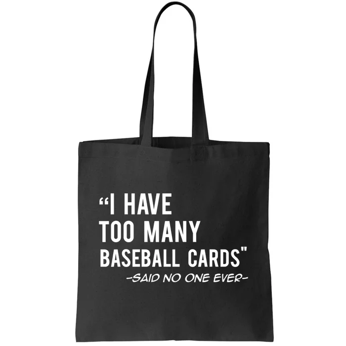 Funny Baseball Cards Collector Gift TShirt TShirt Tote Bag