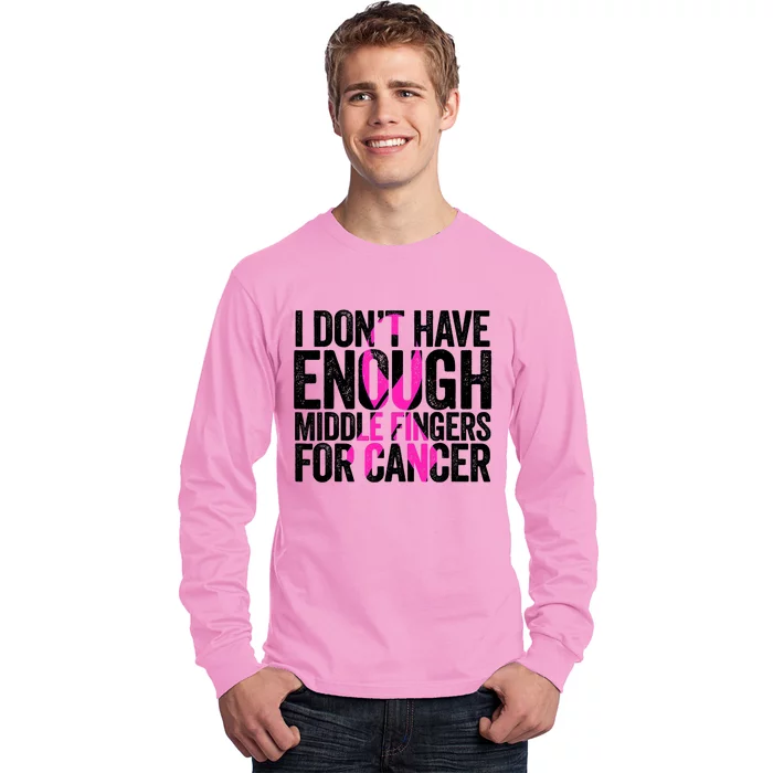 Funny Breast Cancer Pink Ribbon Woman Survivor Women Long Sleeve Shirt