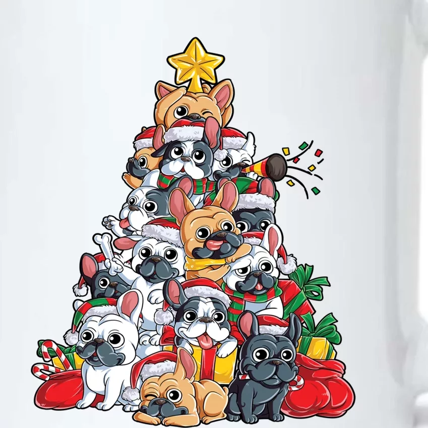 French Bulldog Christmas Tree Dog Santa Xmas Funny Gift Boys Cool Gift Black Color Changing Mug