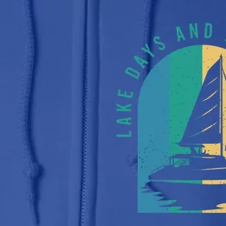 Funny Boating Clothing For A Lover Of Boating Gift Full Zip Hoodie