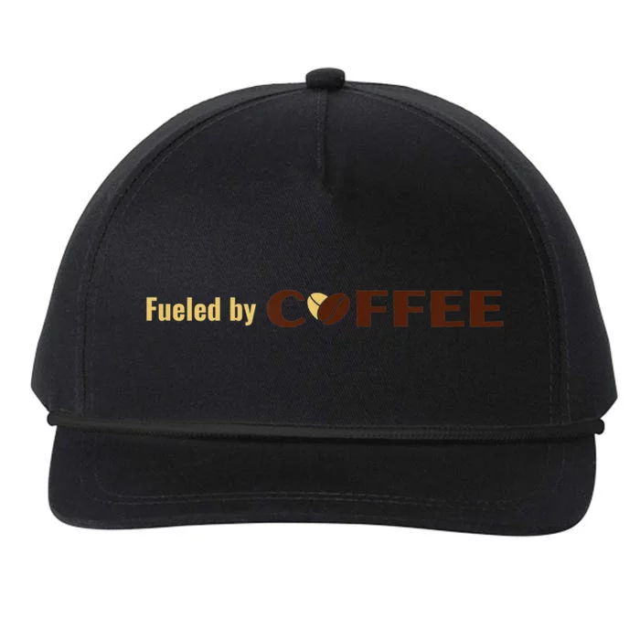 Fueled By Coffee For And Women Coffee Drinker Snapback Five-Panel Rope Hat