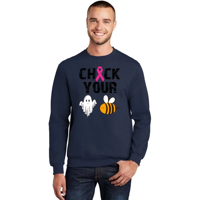 Funny Breast Cancer Check Your Boo Bees Halloween Gift Sweatshirt