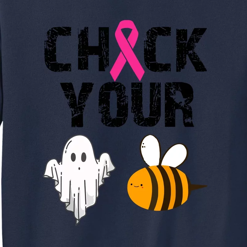 Funny Breast Cancer Check Your Boo Bees Halloween Gift Sweatshirt