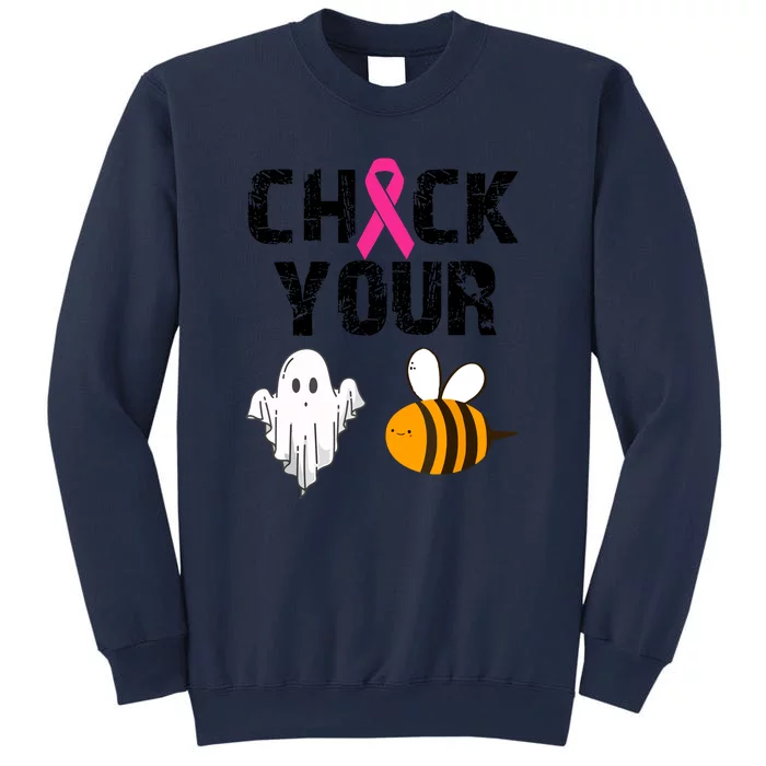 Funny Breast Cancer Check Your Boo Bees Halloween Gift Sweatshirt