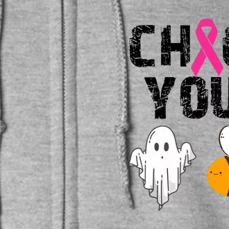 Funny Breast Cancer Check Your Boo Bees Halloween Gift Full Zip Hoodie