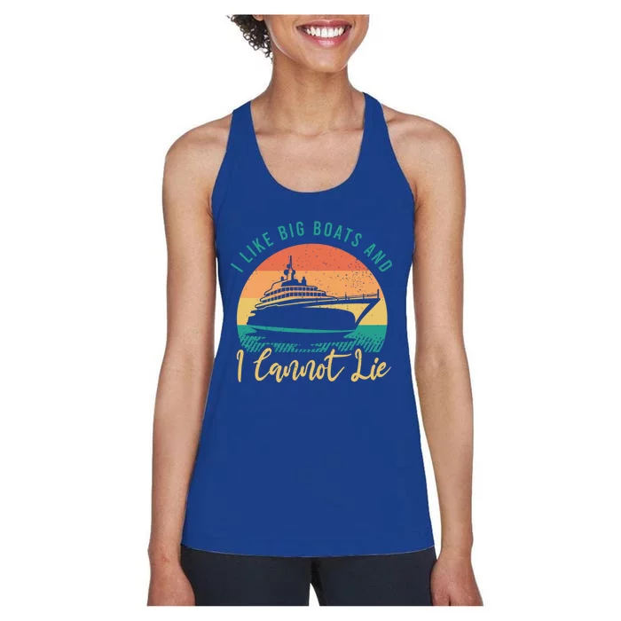 Funny Boating Clothing For A Lover Of Boating Gift Women's Racerback Tank