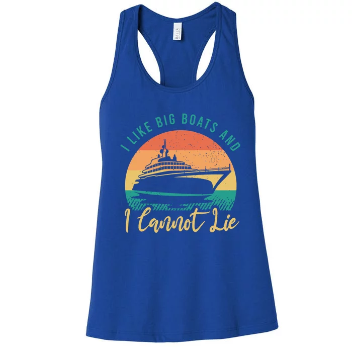 Funny Boating Clothing For A Lover Of Boating Gift Women's Racerback Tank