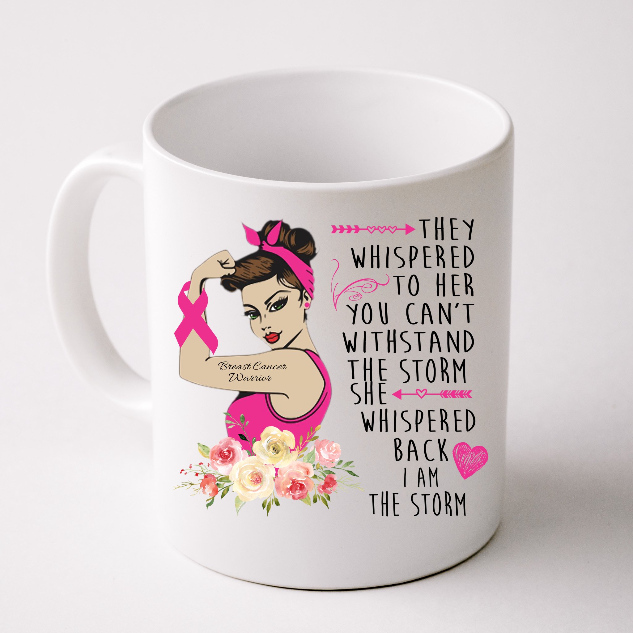 Unbreakable Breast Cancer Warrior Front & Back Coffee Mug