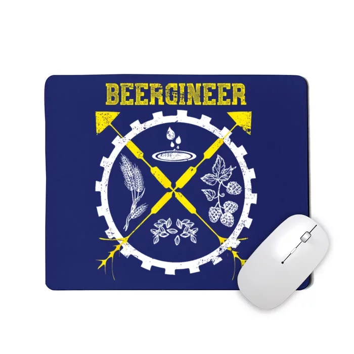 Funny Barley Craft Beer Brewing Drinks Gift Mousepad