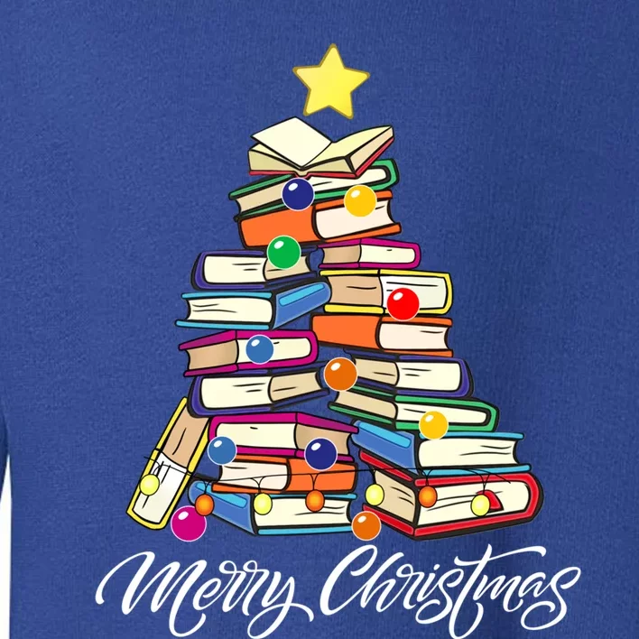 Funny Book Christmas Tree Teachers Bookworm Librarian Xmas Great Gift Toddler Sweatshirt