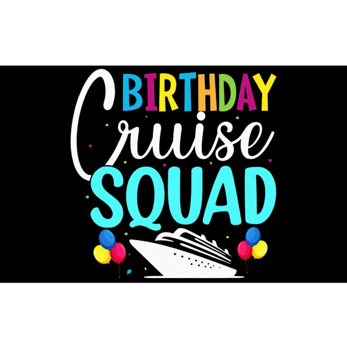 Funny Birthday Cruise Squad Cruising Ship Vacation Party Bumper Sticker