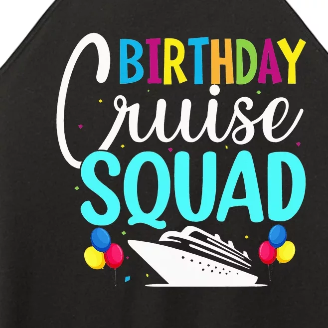 Funny Birthday Cruise Squad Cruising Ship Vacation Party Women’s Perfect Tri Rocker Tank