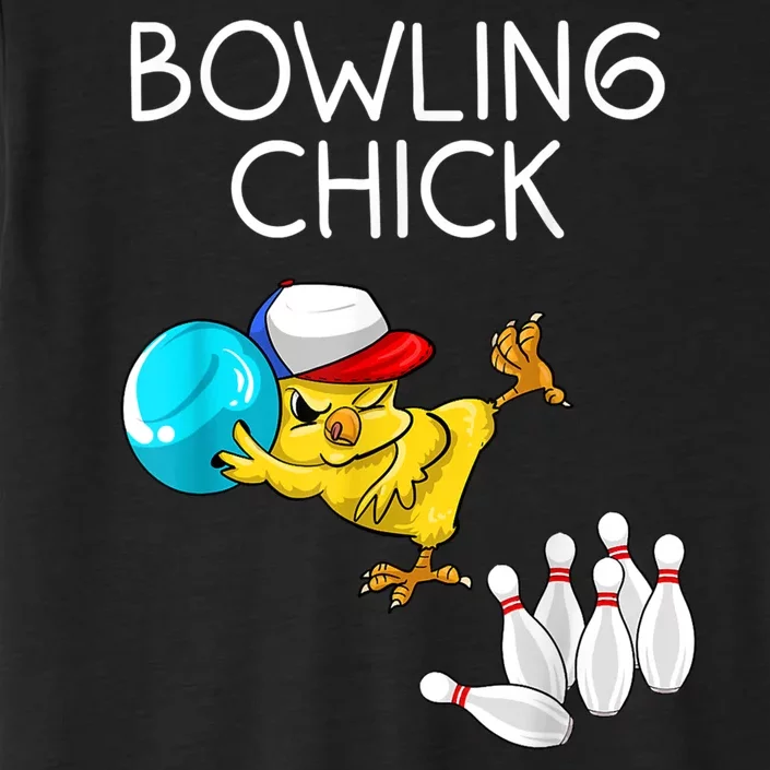 Funny Bowling Cute Bowling Chick Sports Athlete ChromaSoft Performance T-Shirt