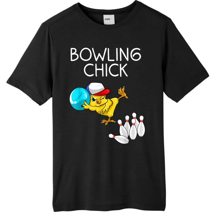 Funny Bowling Cute Bowling Chick Sports Athlete ChromaSoft Performance T-Shirt