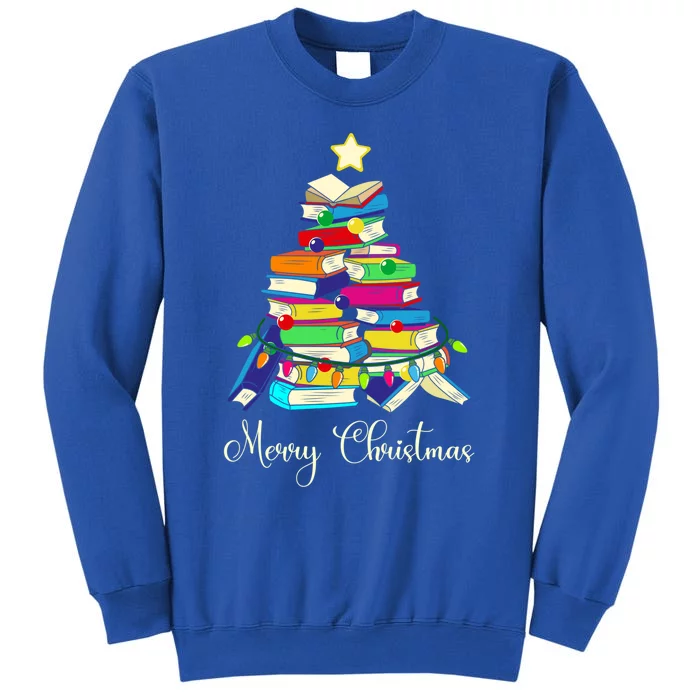 Funny Book Christmas Tree Merry Christmas Gift Sweatshirt