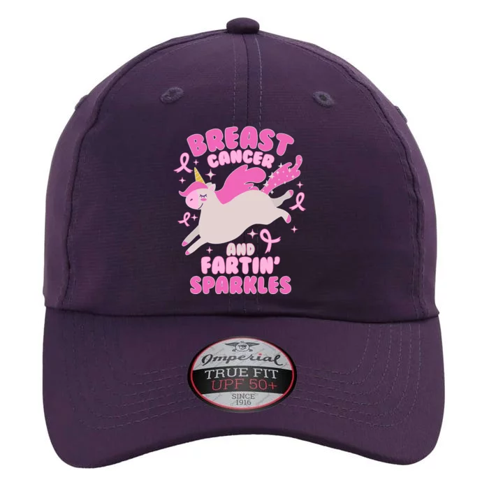 Funny Breast Cancer And Fartin' Sparkles Unicorn The Original Performance Cap