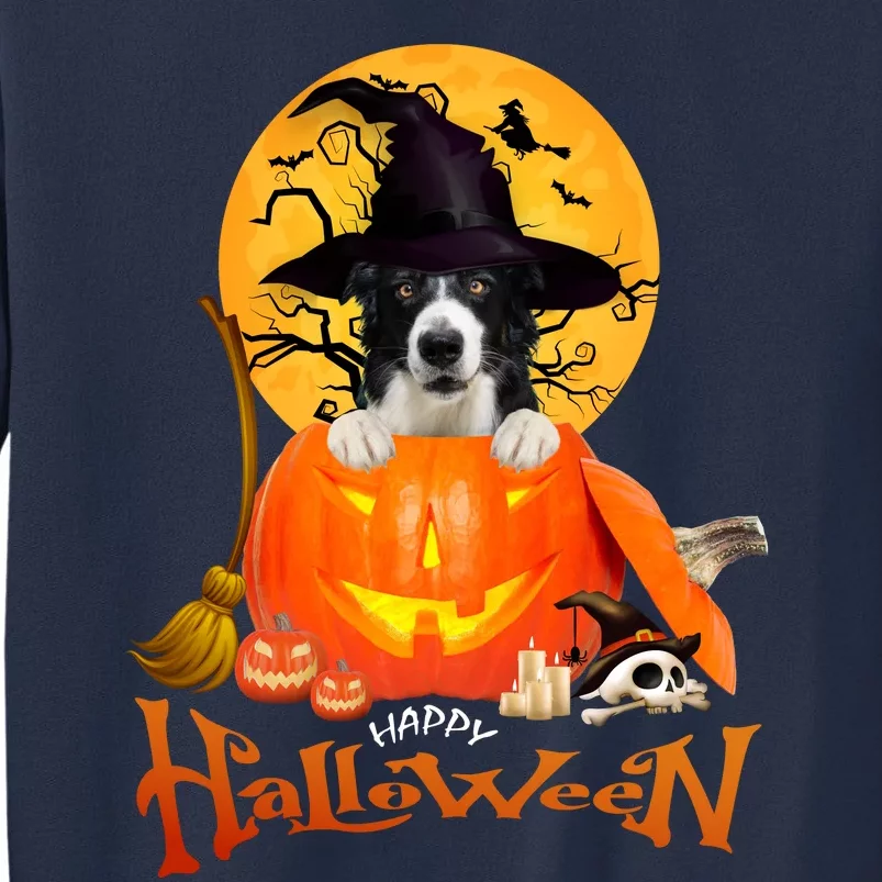 Funny Border Collie Dog Spooky Halloween Sweatshirt