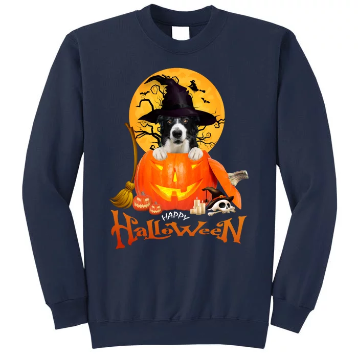 Funny Border Collie Dog Spooky Halloween Sweatshirt