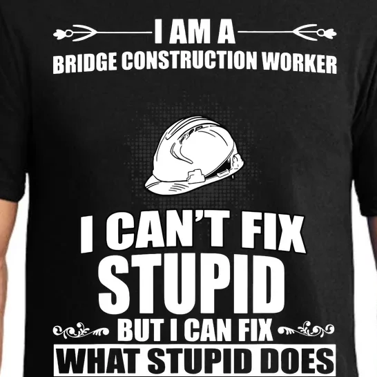 Funny Bridge Construction Worker Humor Costume Pajama Set