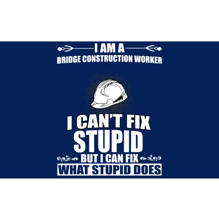 Funny Bridge Construction Worker Humor Costume Bumper Sticker