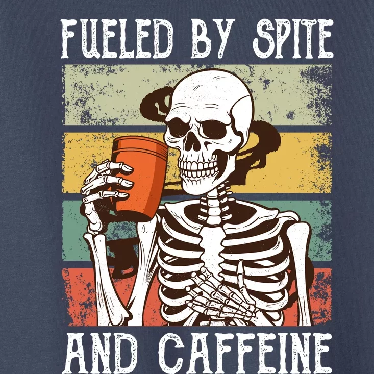 Fueled By Cskeleton Coffe Lover Toddler T-Shirt