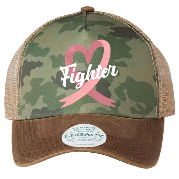 Fighter Breast Cancer Awareness Heart Legacy Tie Dye Trucker Hat