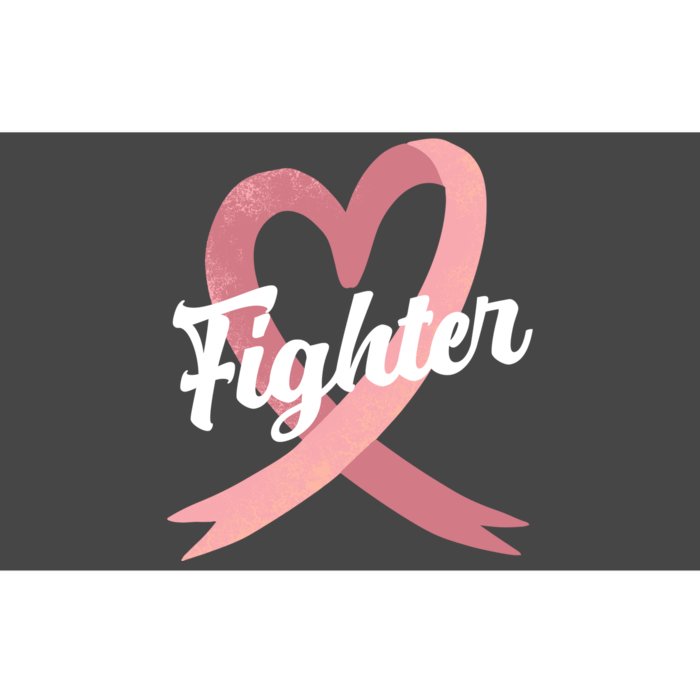 Fighter Breast Cancer Awareness Heart Bumper Sticker