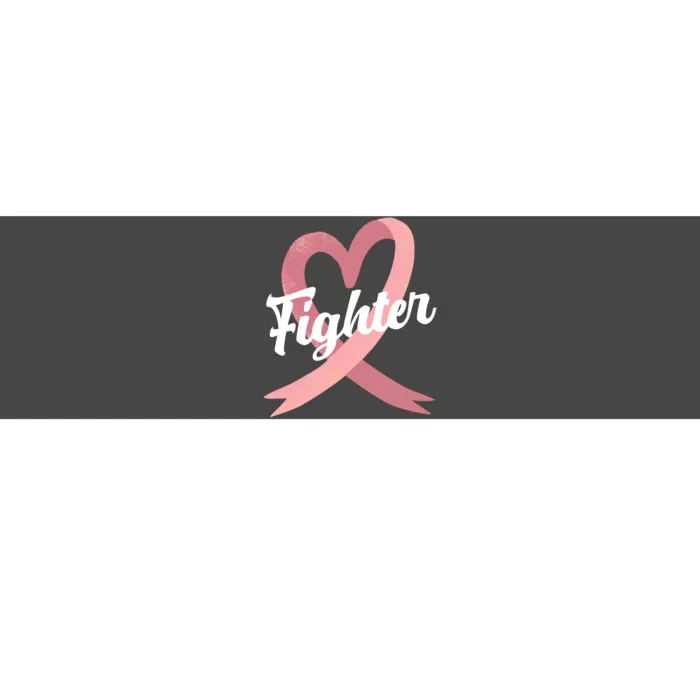 Fighter Breast Cancer Awareness Heart Bumper Sticker