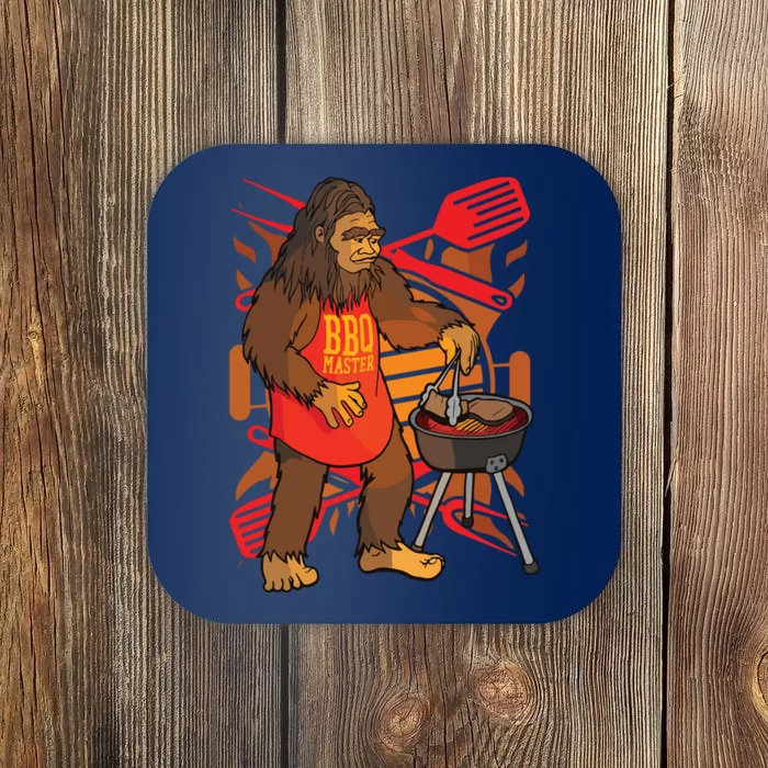 Funny Bigfoot Chef Grill BBQ Master Barbecue Gift Coaster